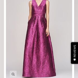 Kay Unger Fuchsia Maxi Dress